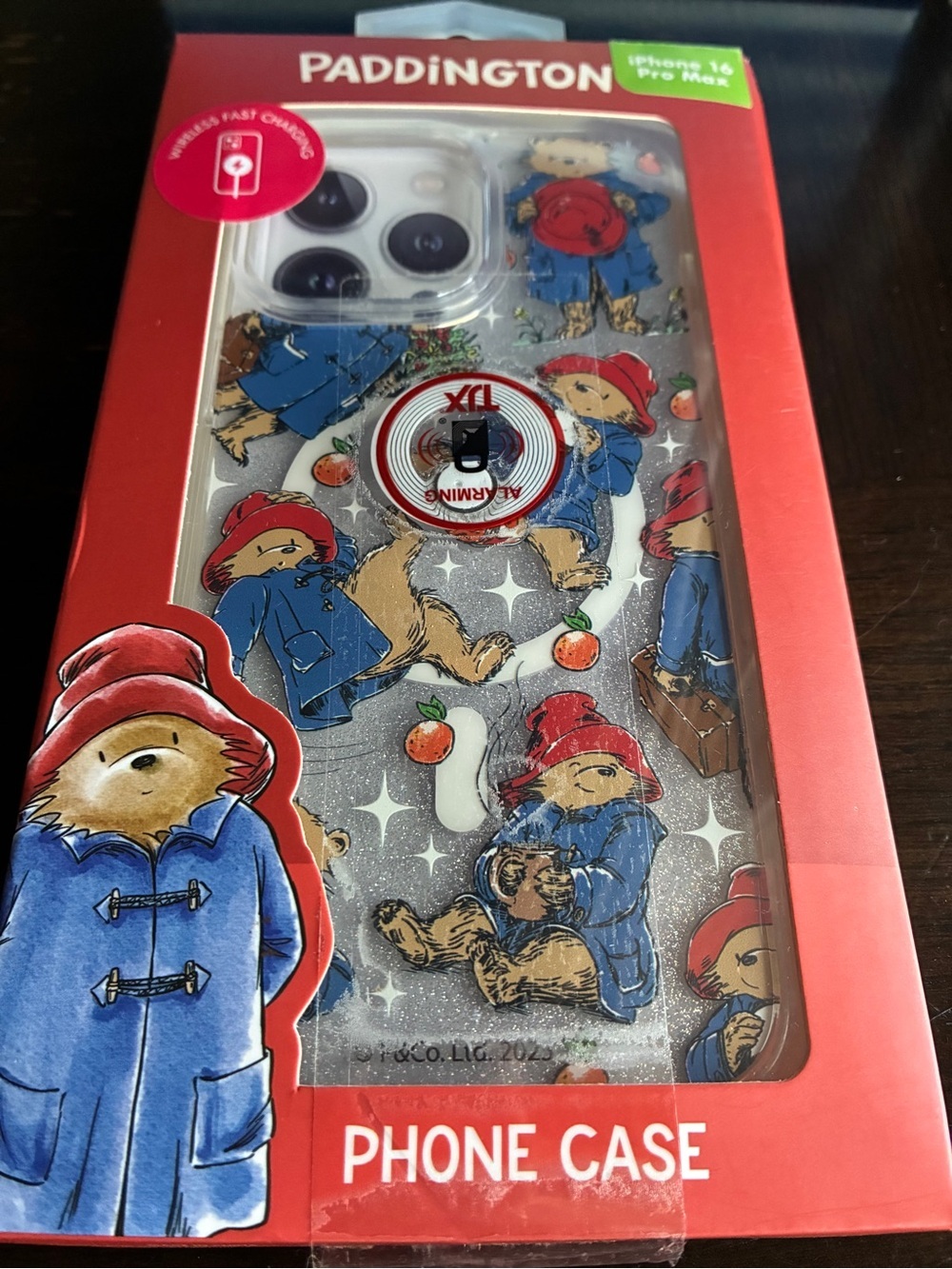 iPhone 16 Pro Max Red Hat Bear Glitter Phone Case - - Picture 4 of 9